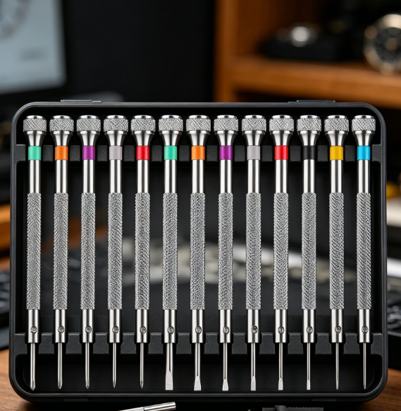 9 Micro Precision Screwdriver Set 0.6–2.0mm for Watch Glasses Electronics - Image 1